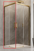 Душевая дверь с пристенком (левая часть кабины) Radaway Idea Gold KDD 90х200.5 см раздвижная золото/прозрачное стекло 387060-09-01L
