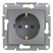 Розетка Schneider Electric Asfora із заземленням та захисними шторками EPH2900262