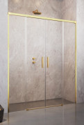 Душові двері Radaway Idea Gold DWD 140х200.5 см розсувне золото/прозоре скло 387124-09-01