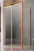 Душові двері Radaway Idea Gold KDJ 100х200.5 см ліва золото/прозоре скло 387040-09-01L