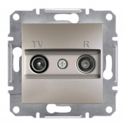 Розетка TV/R проходная Schneider Electric Asfora 8 дБ бронза EPH3300369