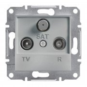 Розетка TV/R/SAT оконечная Schneider Electric Asfora 1 дБ алюминий EPH3500161