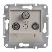 Розетка TV/R/SAT оконечная Schneider Electric Asfora 1 дБ бронза EPH3500169