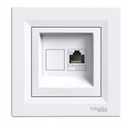 Розетка компьютерная Schneider Electric Asfora RJ45 кат5е UTP белый EPH4300121