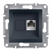 Розетка компьютерная Schneider Electric Asfora RJ45 кат5е UTP антрацит EPH4300171