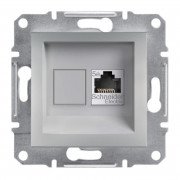 Розетка комп'ютерна Schneider Electric Asfora RJ45 кат5е UTP алюміній EPH4300161