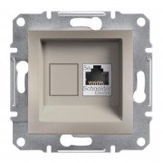 Розетка компьютерная Schneider Electric Asfora RJ45 кат5е UTP бронза EPH4300169