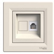 Телефонная розетка Schneider Electric Asfora RJ11 4 контакта крем EPH4100123