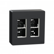 Блок відкритого монтажу Schneider Electric Unica New Unica System+ 2х2 пластик антрацит NU122454