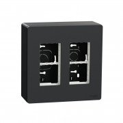 Блок відкритого монтажу Schneider Electric Unica New Unica System+ 2х2 пластик антрацит NU122454