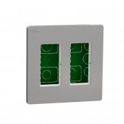 Блок скрытого монтажа Schneider Electric Unica New Unica System+ 2х2 пластик алюминий NU172430