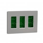 Блок скрытого монтажа Schneider Electric Unica New Unica System+ 3х2 пластик алюминий NU173430