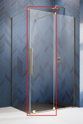 Створка душевой двери Radaway Furo Gold KDJ 47.2х200 см раздвижная правая золото/прозрачное стекло 10104472-09-01R