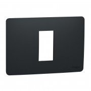 Рамка 1-модульна Schneider Electric Unica New Unica Studio термопластик антрацит NU210154
