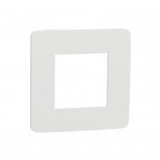 Рамка 1-постовая Schneider Electric Unica New Studio Color белый/белый NU280218