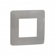 Рамка 1-постовая Schneider Electric Unica New Studio Color хром/белый NU280255