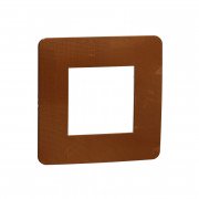 Рамка 1-постова Schneider Electric Unica New Studio Color мідь/білий NU280257