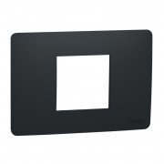 Рамка 2-модульная Schneider Electric Unica New Unica Studio термопластик антрацит NU210254