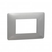 Рамка 3-модульная Schneider Electric Unica New Unica Studio термопластик алюминий NU210330