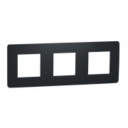 3-постова рамка Schneider Electric Unica New Unica Studio термопластик антрацит NU200654