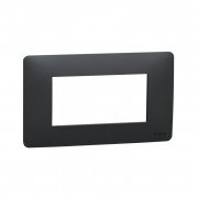 Рамка 4-модульная Schneider Electric Unica New Unica Studio термопластик антрацит NU210454