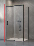 Душові двері Radaway Idea Black KDS 110х200.5 см розсувна права чорний/прозоре скло 10115110-54-01R