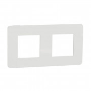 Рамка 2-постовая Schneider Electric Unica New Studio Color белый/белый NU280418