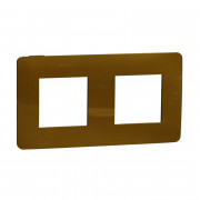 Рамка 2-постовая Schneider Electric Unica New Studio Color золото/антрацит NU280462