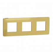 Рамка 3-постова Schneider Electric Unica New Studio Color золото/антрацит NU280662