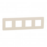 Рамка 4-постовая Schneider Electric Unica New Studio Color бежевый/бежевый NU280844