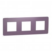 3-постова рамка Schneider Electric Unica New Studio Color ліловий/білий NU280614