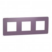 Рамка 3-постова Schneider Electric Unica New Studio Color ліловий/бежевий  NU280615