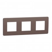 Рамка 3-постова Schneider Electric Unica New Studio Color шоколад/білий NU280616