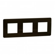 Рамка 3-постовая Schneider Electric Unica New Studio Color бронза/белый NU280650