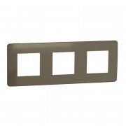 Рамка 3-постовая Schneider Electric Unica New Studio Color бронза/бежевый NU280651