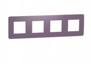 Рамка 4-постовая Schneider Electric Unica New Studio Color лиловый/бежевый NU280815
