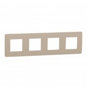 Рамка 4-постовая Schneider Electric Unica New Studio Color песочный/бежевый NU280827