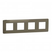Рамка 4-постовая Schneider Electric Unica New Studio Color бронза/антрацит NU280852