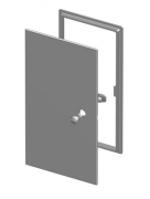 Дверь для ванны Slovarm 15 x 30 см, белая Т-3622 620583