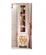 Пенал для ванної Marsan Arlette 45х180 см МДФ білий/золото Arlette450goldr