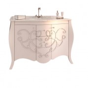 Тумба під раковину Marsan Bernarde 1200 МДФ білий/срібло Bernarde1200silverk