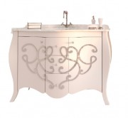 Тумба під раковину Marsan Bernarde 1200 МДФ білий/срібло Bernarde1200silverr