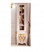 Пенал для ванної Marsan Arlette 45х180 см МДФ білий/золото Arlette450goldr