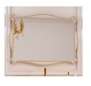 Зеркало для ванной Marsan Bernarde 88х118 белый/золото Bernarde88х118gold