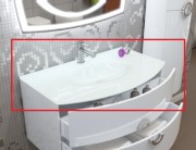 Раковина для ванной Marsan Beatrice 900 врезная акриловый камень матовый Beatrice900акрил