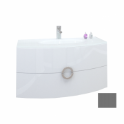 Тумба під раковину Marsan Beatrice 900 МДФ графіт Beatrice900графит