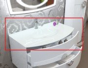 Раковина для ванної Marsan Beatrice 900 врізна акриловий камінь матовий Beatrice900акрил