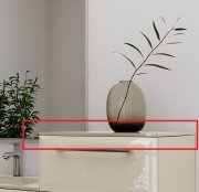 Столешница под раковину Marsan 500 стекло прозрачный Marsan500стекло