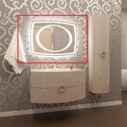 Зеркало для ванной Marsan Beatrice 670x900 с LED подсветкой Beatrice670x900