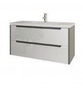 Тумба під раковину Marsan Louise 900 МДФ білий/графіт Louise900w/g